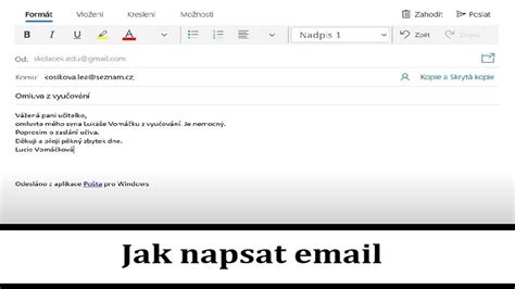 osloven anglitina|Jak napsat anglický email